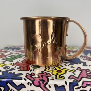 Stoli Stolichnaya Vodka Moscow Mule Cup Copper Brown Logo‎